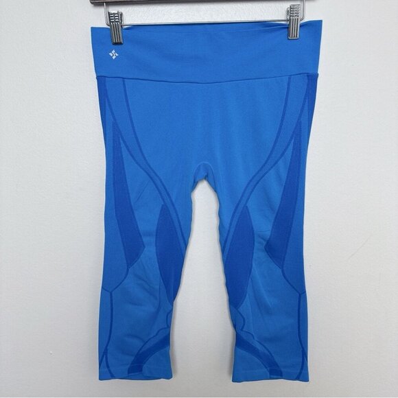 NUX Womens Medium Teal Compression Active Capri - Picture 2 of 13